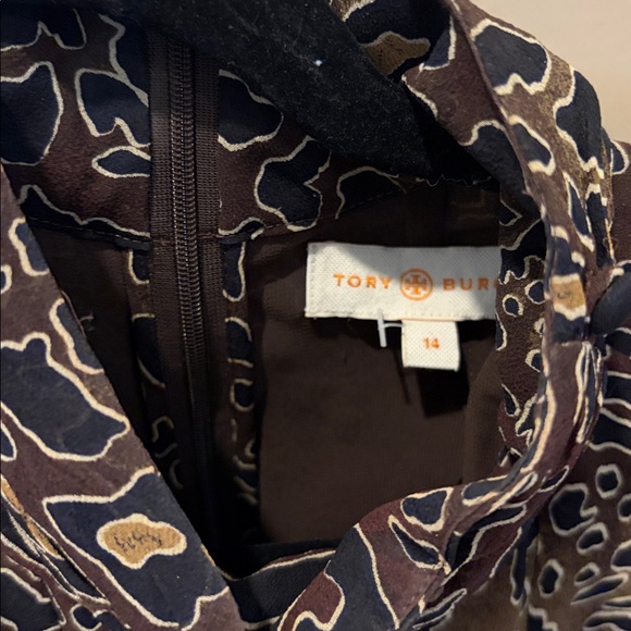 Tory Burch Brown and Black Patterned Blouse - Picture 2 of 4
